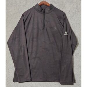 G Fore Black Camo Golf Pullover Sweater 1/4 Zip Men's Size Large Lake Nona Golf